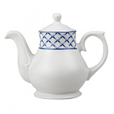 Чайник / кофейник 420 мл, цв.белый с синим рисунком, «Pavilion», Churchill