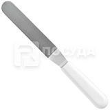 Лопатка кондитерская изогнутая 35см нерж./ручка пластик белая  P.L.Proff Cuisine