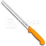 Нож-слайсер L=30 см, с желтой рукояткой, «Swibo», Victorinox