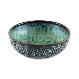 Салатник 500 мл, D=17 см, H=6,5 см, керамич., Bowl Texture, «Olive», GIPFEL