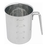 Емкость 1 л, D=11,5 см, H=14,5 см, мерная с ручкой, WAS