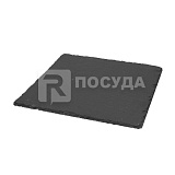 Блюдо 25x25 см, для подачи квадратное, черное, APS