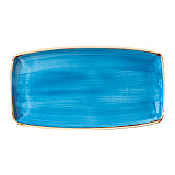 _Блюдо прямоугольное 29,5x15см «Stonecast Cornflower Blue» Churchill (кр12) фарфор